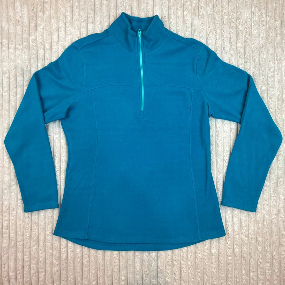 NWOT‎ Old Navy Women Tall XL Teal Performance Fleece 1/4 Zip Pullover Sweatshirt